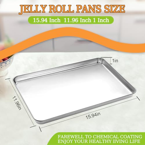 Stainless Steel Baking Sheet Set of 2 (16 INCH)