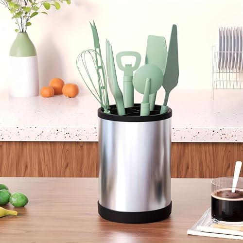 Kitchen Utensil Holder for Countertop (Black)