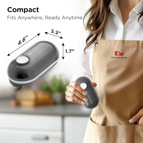 Mini Plus Rechargeable Electric Can Opener (Metal Gray)