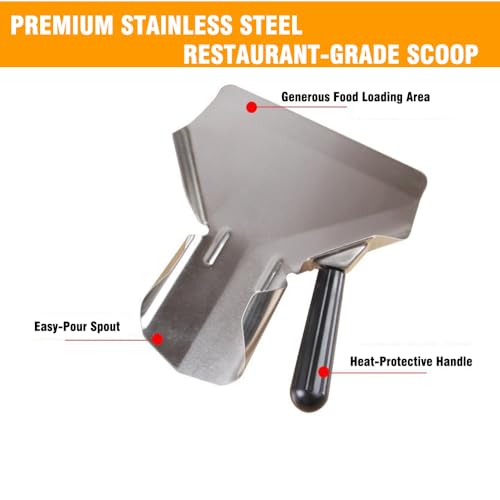 Stainless Steel French Fry & Popcorn Scoop