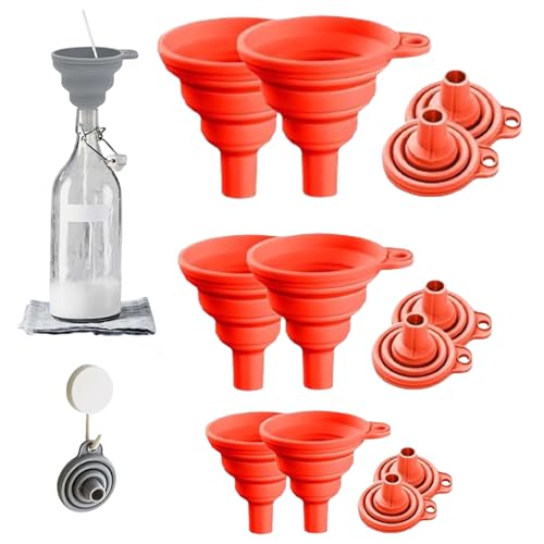 Kitchen Funnel Set (Red / 2Set 11+14+20g)