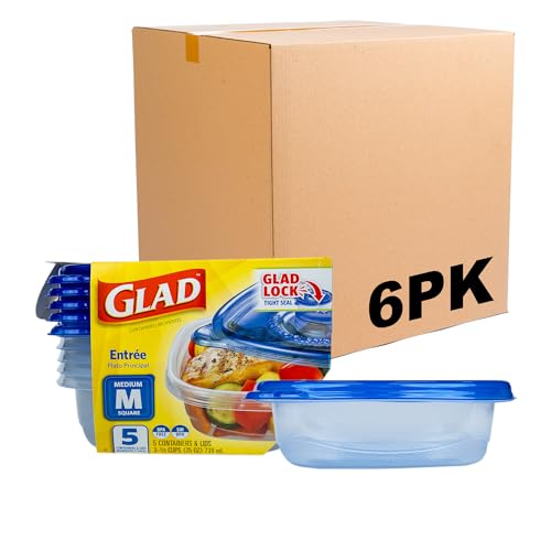 GladWare Entree Food Storage Containers (Square / 25 oz - 30 Count)