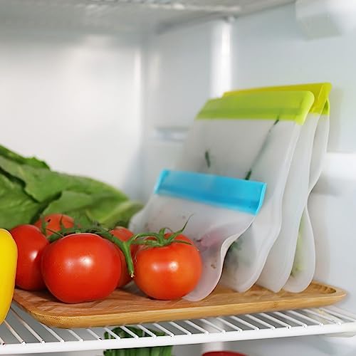re) zip Reusable Freezer Food Storage Bags, Leakproof, 8-Piece