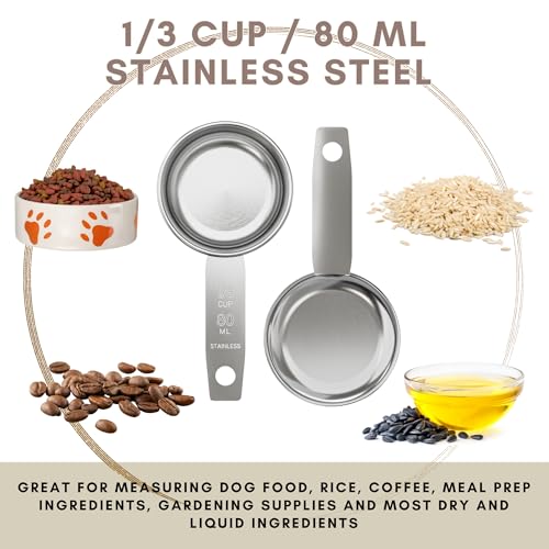 1 3 Cup Stainless Steel Measuring Cup (1/3 Cup)