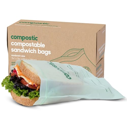 Compostable XL Sandwich Bags (100 Count / Sandwich)