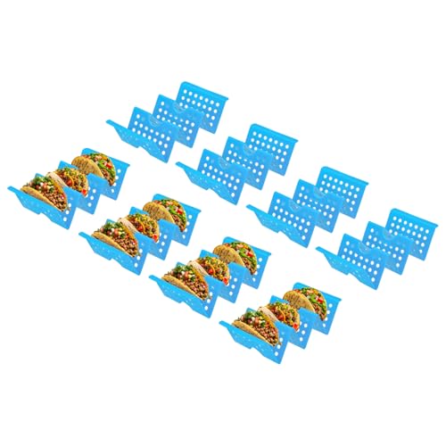 8 Pcs Taco Holder Stand (Blue)