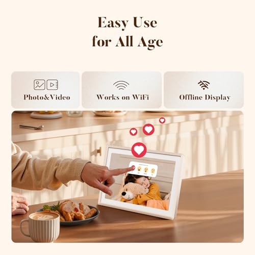 Sand 11'' 2K WiFi Digital Picture Frame (11‘’ in Sand 2K)
