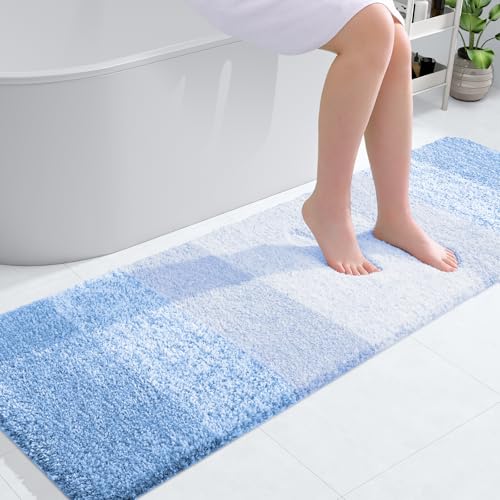 Bathroom Runner Rug 59x20 (59" X 20" / Light Blue)