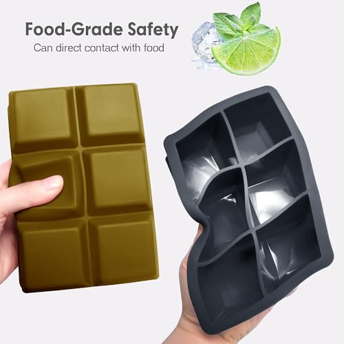 Silicone Ice Cube Trays (Dark Gray and Army green)