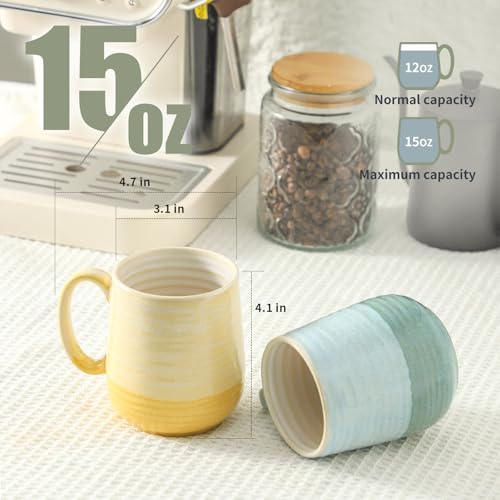 Porcelain Coffee Mugs Set of 6 (Multicolor / Set of 6)