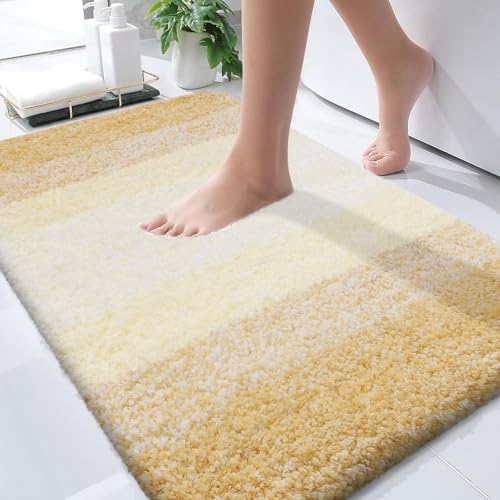 Bathroom Rugs Mat 36x24 (36" X 24" / Light Yellow)