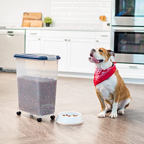 Dog Food Storage Container (38 lbs / Navy)
