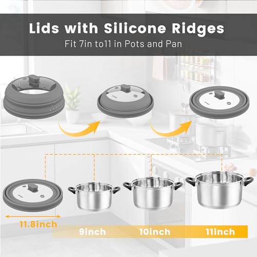 Microwave Splatter Cover (Gray / 11.8 inch)
