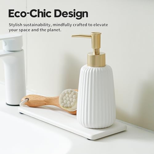 2 Pack Diatomite Stone Sink Tray (2 Pcs - White - 9"x 3.5")