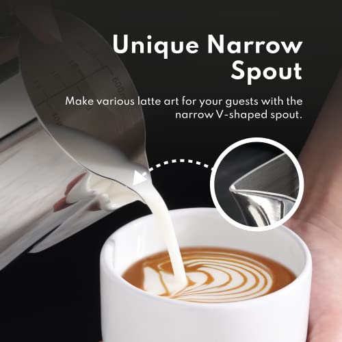 Stainless Steel Frothing Pitcher (20.3 Ounces)