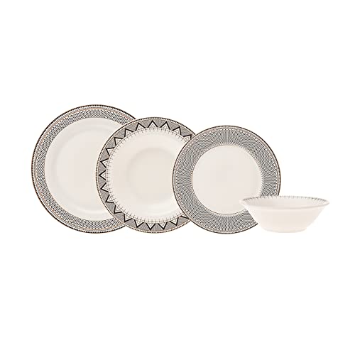 Globe 24 Piece Dinnerware Set for 6 People (Globe 6 Person)