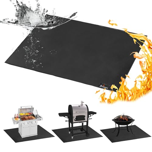 Under Grill Mats for Outdoor Grill (40x48 inch double side fireproof)