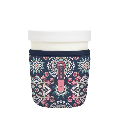 IceCreamSok Insulated Neoprene Cover (Floral Burst / Fits Tapered Pints)