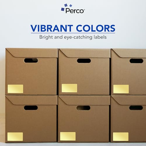 Metallic Gold 3x5 Inch Perforated Sticker Labels (Mini Roll / Metallic Gold)