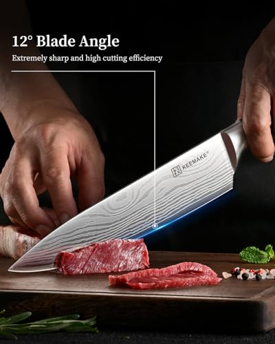 3 Pieces Kitchen Knife Set (Red 3pcs)