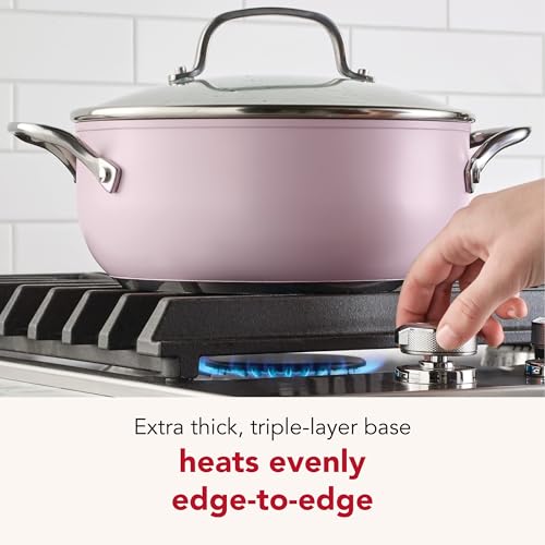 3 Ply Stainless Steel Casserole with Lid (Wildflower / 4 Quart)