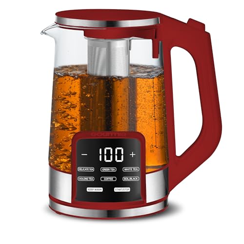Electric Glass Kettle (Red)