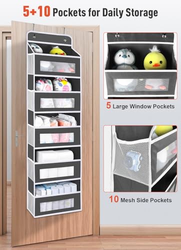 Over The Door Organizer Storage (Darkgrey / 1 Pack)