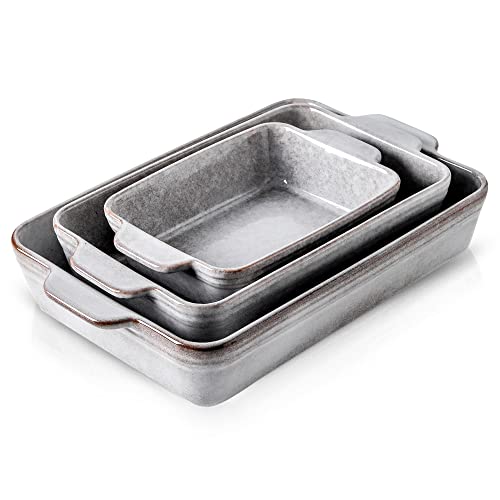 Bakeware Set Ceramic Baking Dish Set (Variable Grey)