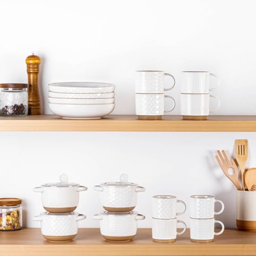 8.5'' Large Pasta Bowls (36oz / Off-White)