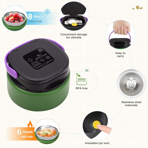 Game Bento Box for Kids (Green-Purple)