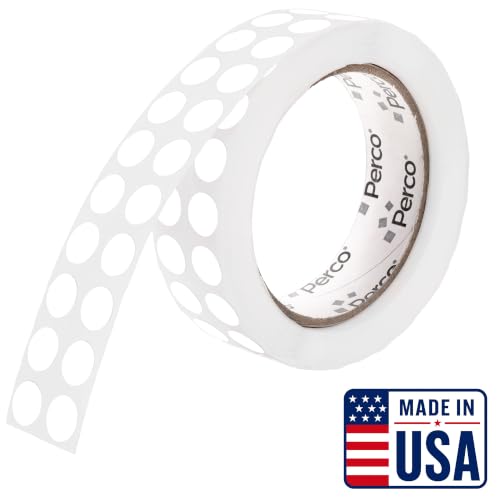 White Round Circle Dot Sticker 1 (White / 0.5 Inch)