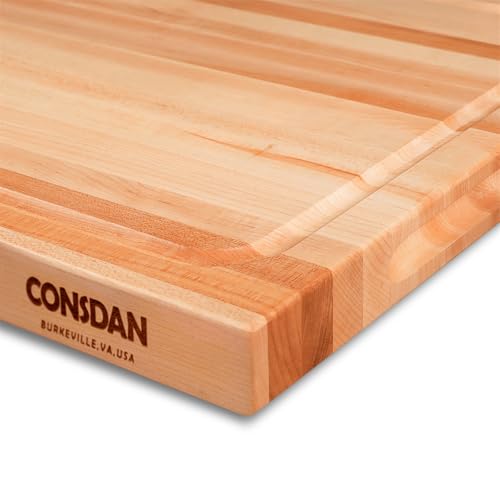 Wood Cutting Board for Kitchen (Hard Maple(1-1/2" Thick))