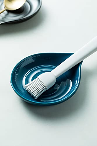 Spoon Holder Ceramic Spoon Rest for Kitchen Counter Farmhouse Cooking