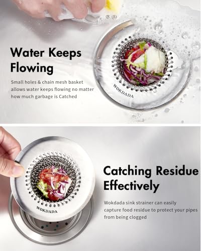 Kitchen Sink Drain Strainer (Silver)