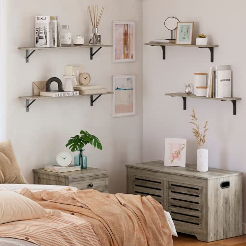 Long Wall Shelves (Grey Wash / 23.6 Inch)