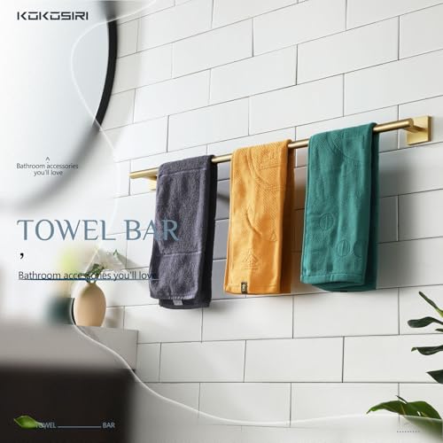 Bathroom Towel Bar 32'' Towel Holder for Bath Kitchen Cabinet Towel Rails 32 Inch Brushed Gold Stainless Steel B4005BG (Brushed Gold / 32-Inch)