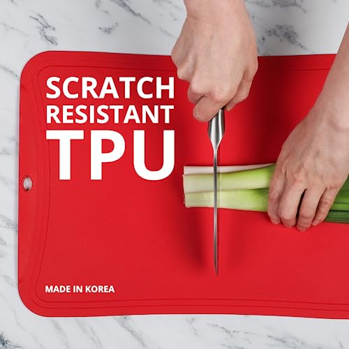 TPU Cutting Boards (3 Piece Set / Red, Blue, Yellow)