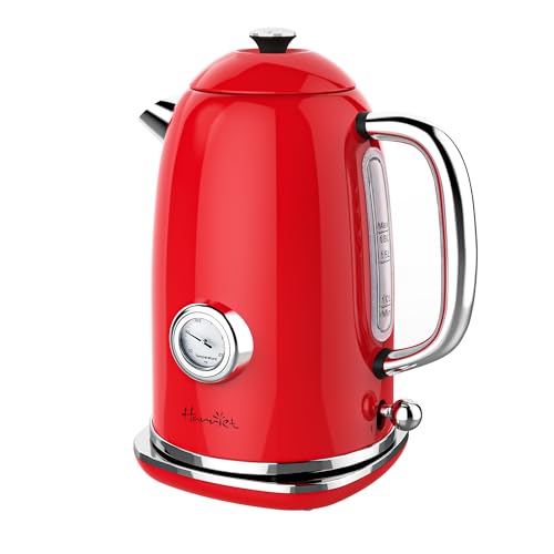 61 oz Electric Kettle with Thermometer (Red)