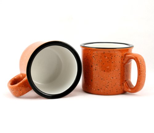 Ceramic Campfire Mug (Burnt Orange)
