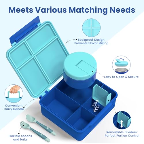 Bento Lunch Box for Kids with 8oz Soup Thermo