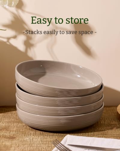 Milkyway 33 oz Pasta Bowls Set of 8 (Cinnamon Brown / Set of 8)
