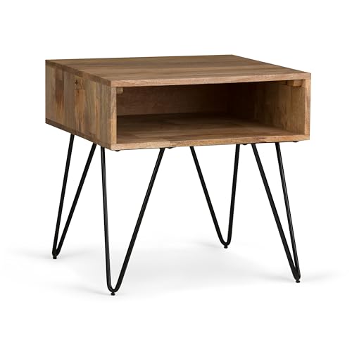Hunter 22" Wide Solid Wood Square End Table in Natural (End Table / 22 inch / Refined Natural)