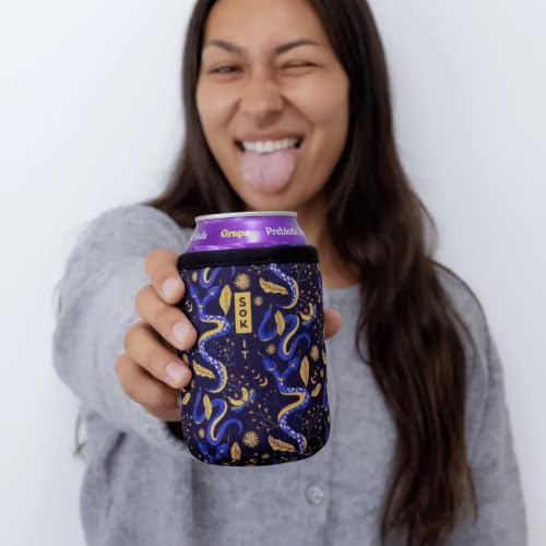 CanSok Sleeve for Beer & Soda Insulated Neoprene Cover (Celestial Slither / 12oz Can Sleeve)