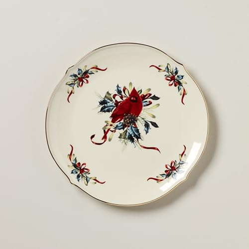 853785 Winter Greetings Round Serving Turkey Platter (Round Platter)