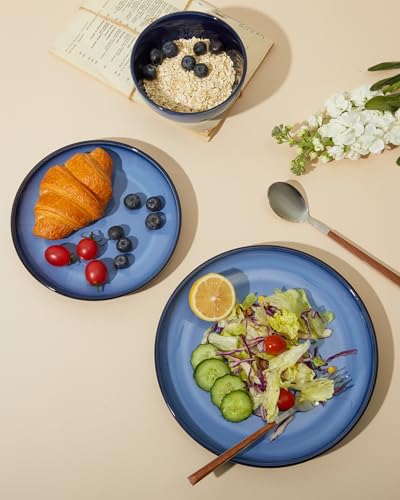 Ceramic Dinnerware Sets for 4 (Mist Blue / Set (12pcs))