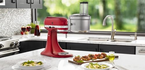 Food Processor Attachment with Commercial Dicing Disc