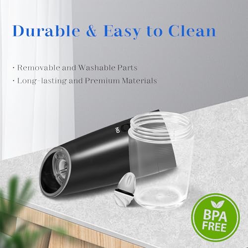 Rechargeable Salt Pepper Grinder Set (Black+Black-Set)