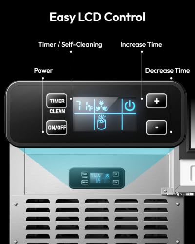 Under Counter Nugget Ice Maker Machine (Silver-)