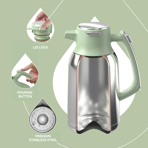 Thermal Coffee Carafe 68oz (Avocado / 68 Ounces)
