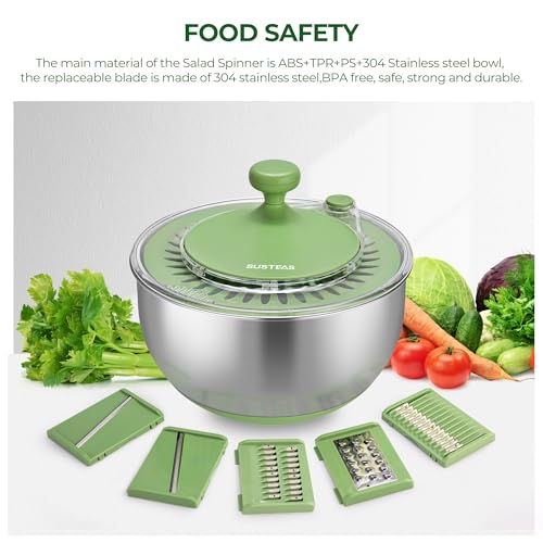 Stainless Steel Salad Spinner (Stainless Steel / 4.25Qt)